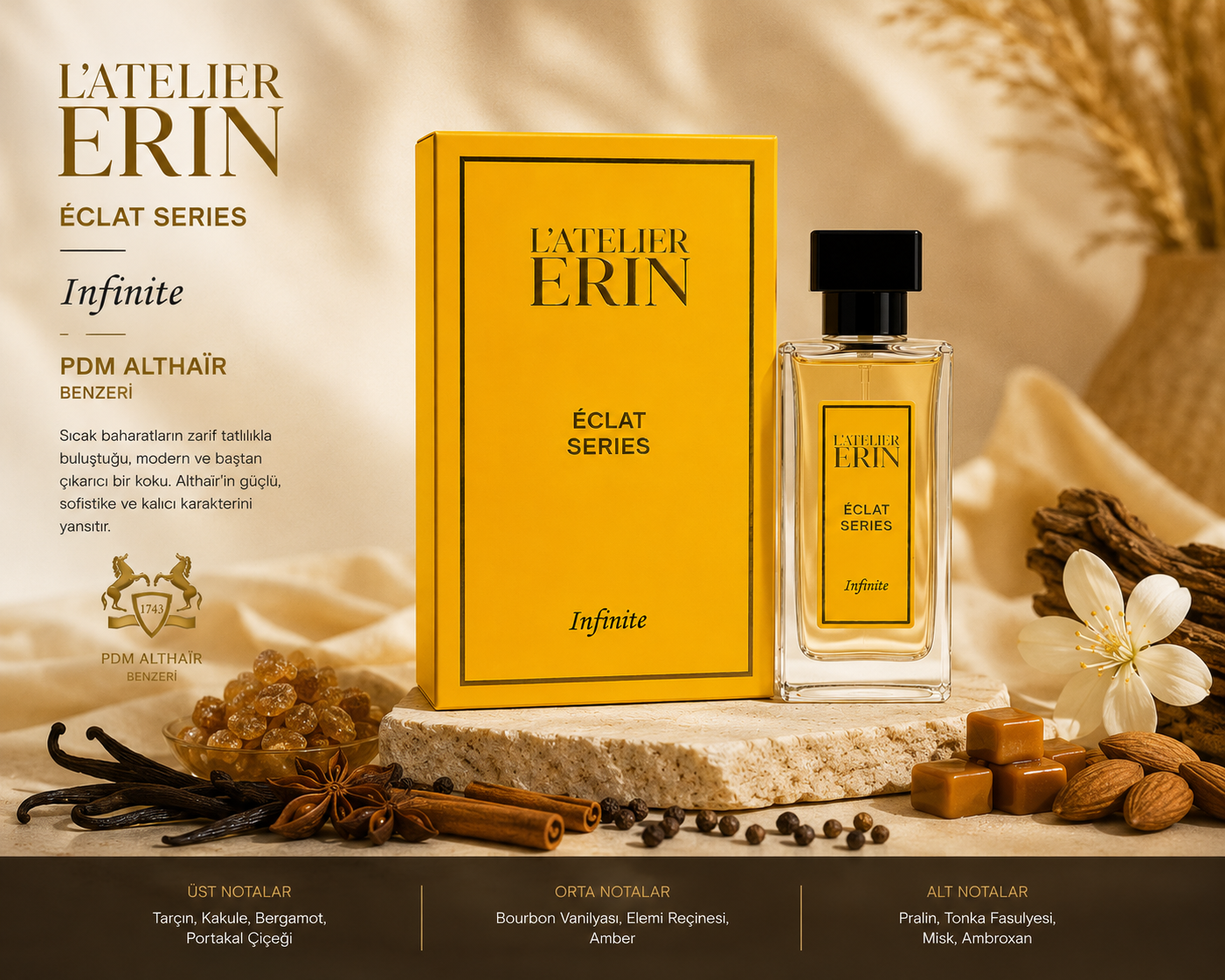 Parfums de Marly Althair Muadili – Sıcak, Vanilyalı ve Sofistike Niche Erkek Parfümü (infinite)